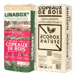 Mix-litière mélange de Copeaux de bois standards et lin