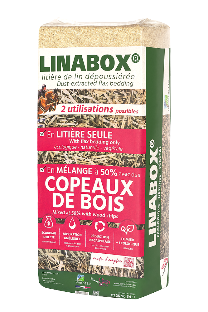 litière de lin Linabox