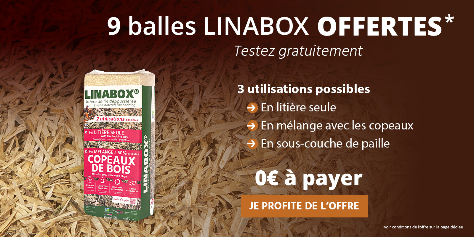 Offre promotionnelle Linabox paille de lin